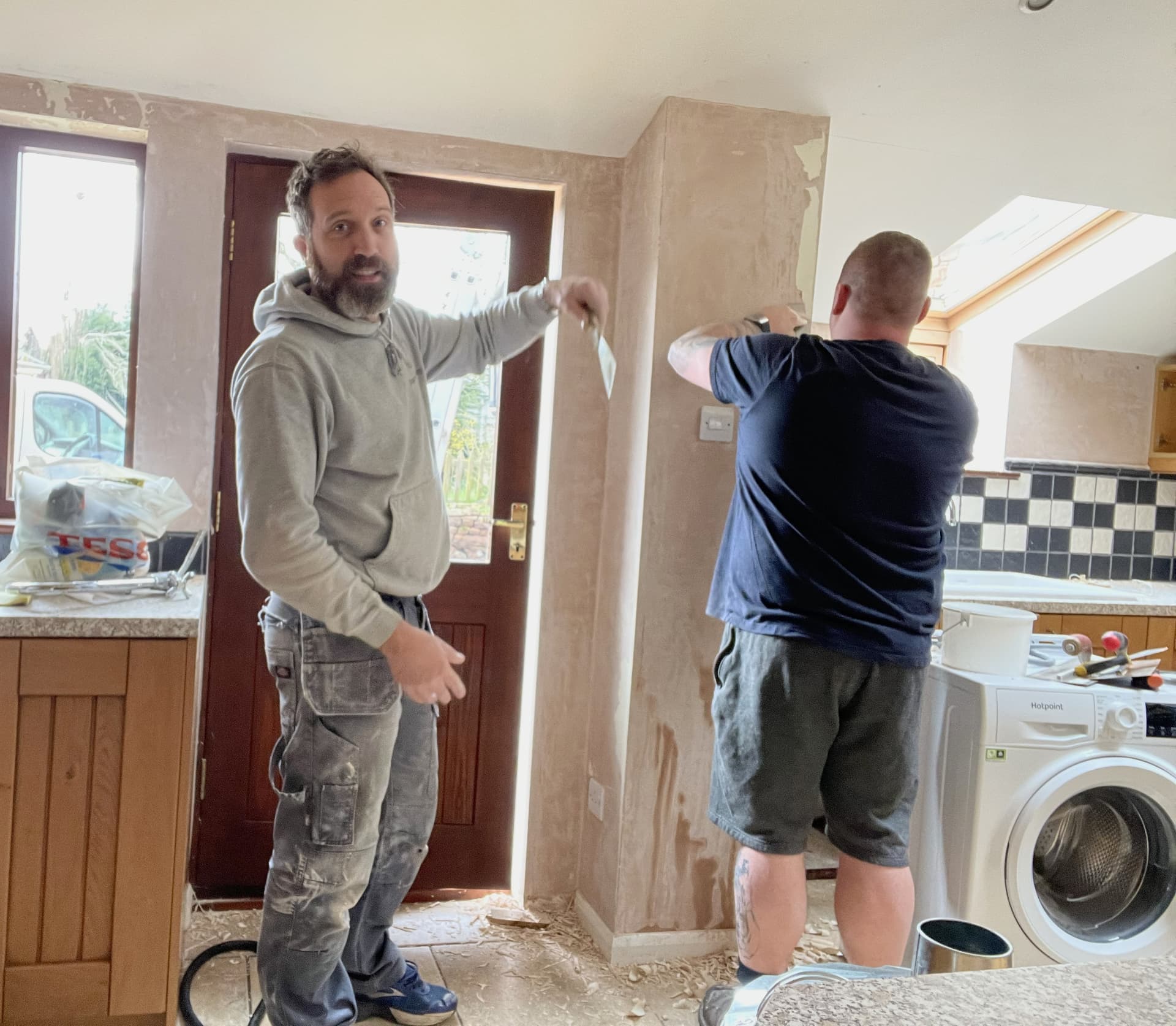 Jonathan Dee on site at a property